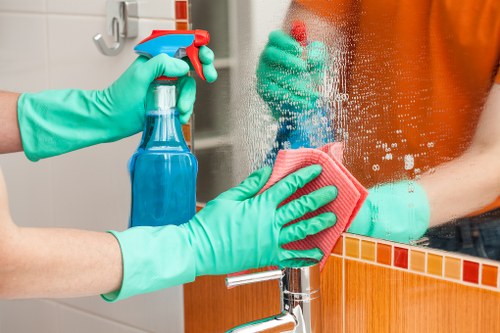 Professional oven cleaning service in a Chiswick home kitchen