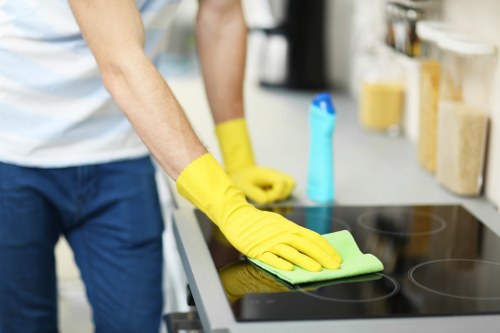 Local Chiswick cleaning team handling dust and debris after refurbishment