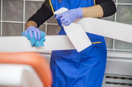 Local technician performing deep oven cleaning in Chiswick